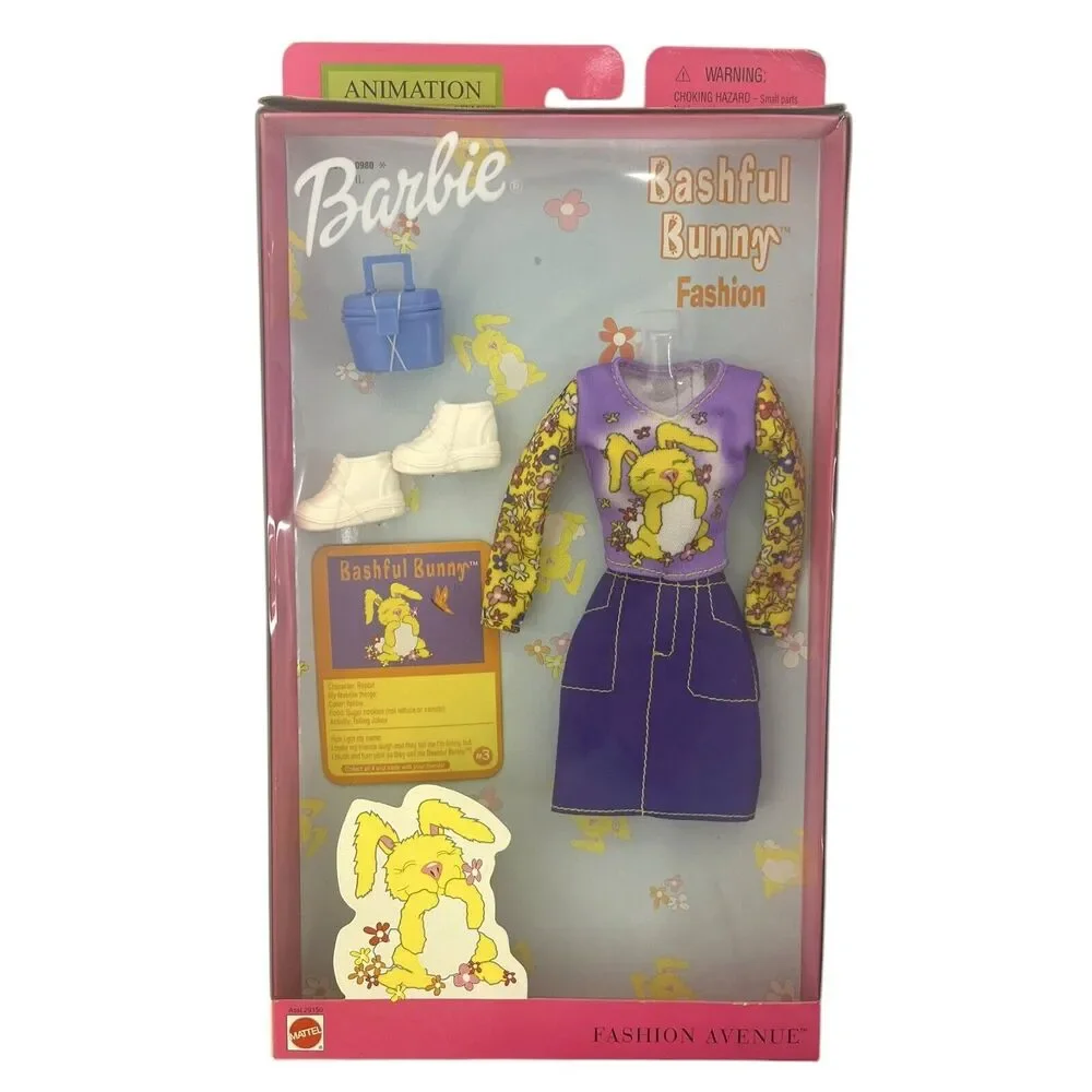 Vintage 2001 Mattel Barbie Animation Styles  Fashion Avenue Bashful Bunny #29150
